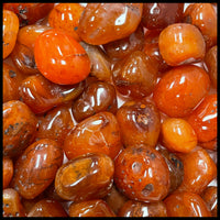 Carnelian Agate, Tumbled Stone, 1 lb lot