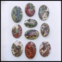 Indonesian Moss Agate Cabochon 10pk