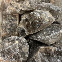 Smoky Quartz, Dark, Tumbling Rough, per lb
