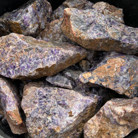 Chevron Amethyst, Africa, Rough Rock, per lb
