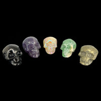 Angel Aura Rose Quartz Skull