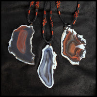 Agate Necklace - Neutral Agate Slice