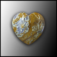 Agua Nueva Moss Agate Heart, 3cm