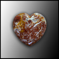 Agua Nueva Moss Agate Heart, 3cm