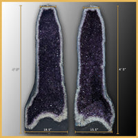 Amethyst Cathedral Pair
