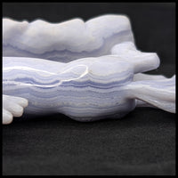 BLH101 Blue Lace Agate Horse Carving