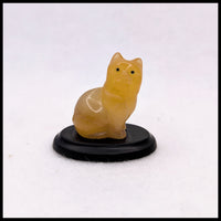 Cat Carving on Base