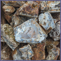 Graveyard Point Plume Agate, Classic, Rough Rock, per lb