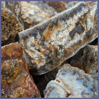 Graveyard Point Plume Agate, Classic, Rough Rock, per lb