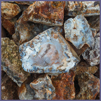 Graveyard Point Plume Agate, Classic, Rough Rock, per lb