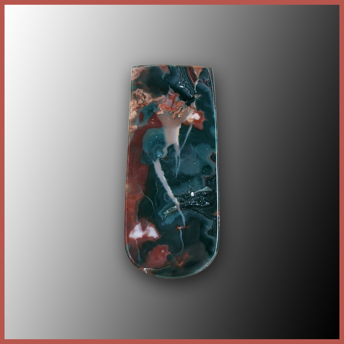 ★stone 90s グリーンエッジ ウインドローズ★ IHS110c Idaho Sunset Jasp-agate| The Gem Shop, Inc.