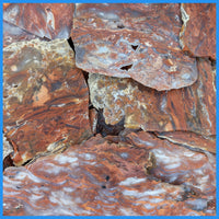 Red Velvet Agate Slabs - 1 lb lot