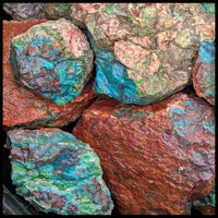 Chrysocolla, Rough Rock, per lb