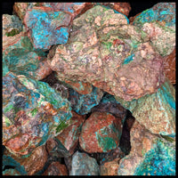 Chrysocolla, Rough Rock, per lb