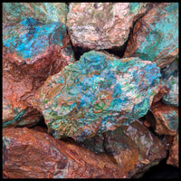 Chrysocolla, Rough Rock, per lb