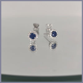 RSJ309 Sapphire Earrings