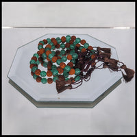 Rudraksha and Green Aventurine Bracelet