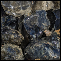 Sheen Obsidian, Rough Rock, per lb