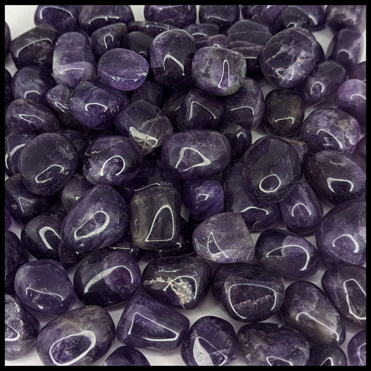 Amethyst, Zambia, Tumbled Stone, 1 lb lot| The Gem Shop, Inc.