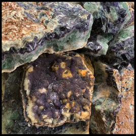 Fluorite, Rough Rock, per lb