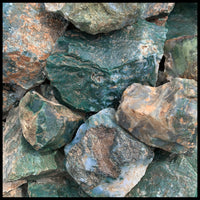 Green Moss Agate, Rough Rock, per lb