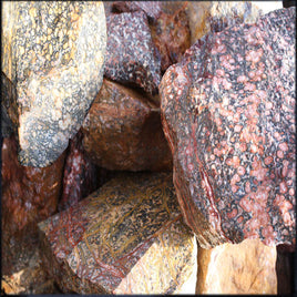 Leopardskin Rhyolite, Rough Rock, per lb
