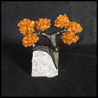 GSTsz2 Gemstone Tree - Citrine and Quartz