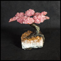 GSTsz3 Gemstone Tree - Rose Quartz and Citrine