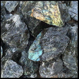 Labradorite, High Grade, Rough Rock, per lb