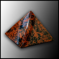 Mahogany Obsidian Pyramid - 2.25"