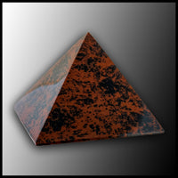 Mahogany Obsidian Pyramid - 2"