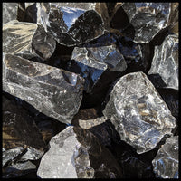 Black Obsidian, Rough Rock, per lb
