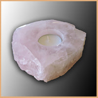 Rose Quartz Candle Holder