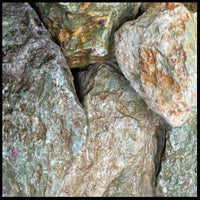 Ruby in Fuchsite, Rough Rock, per lb