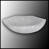 Selenite Bowl, Hexagon, 14 cm
