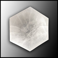 Selenite Bowl, Hexagon, 14 cm