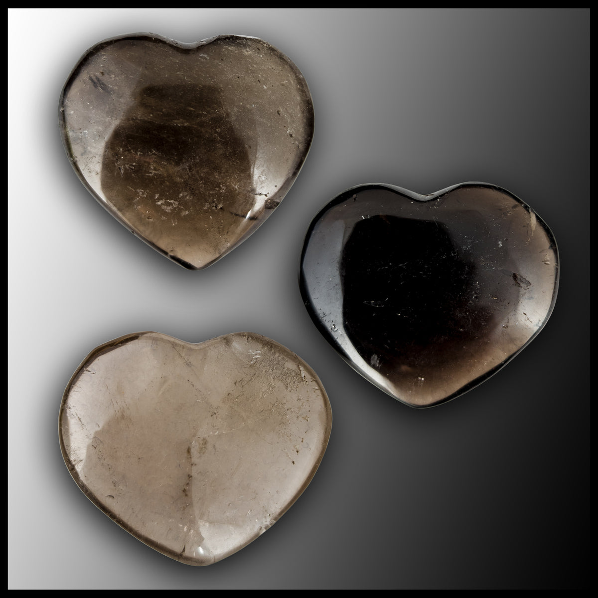 Smoky Quartz Heart, large| The Gem Shop, Inc.