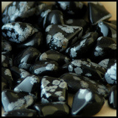 Snowflake Obsidian, Tumbled Stone, 1 lb lot