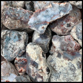 Salvia Purple Chalcedony #3, Rough Rock, per lb