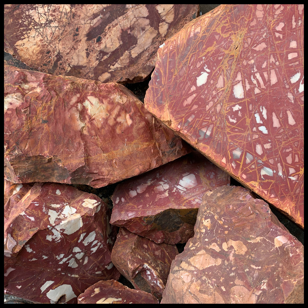 Damu Jasper, Rough Rock, per lb| The Gem Shop, Inc.
