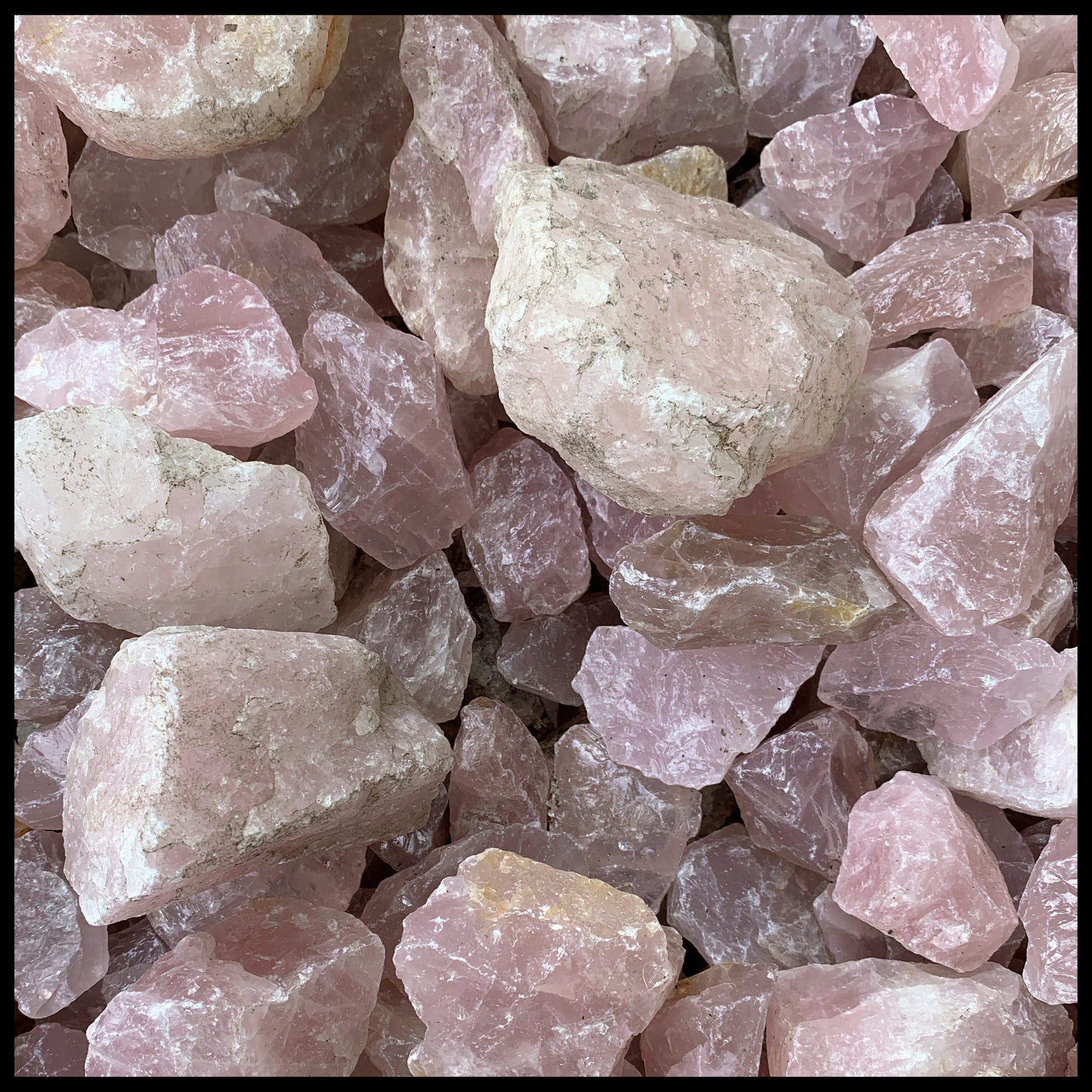 Rose Quartz, Rough Rock, per lb| The Gem Shop, Inc.