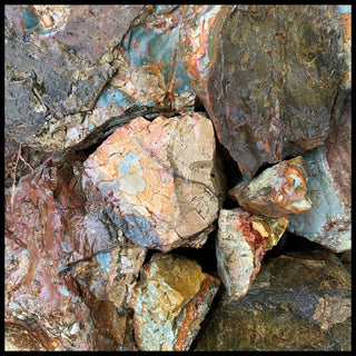 Rocky Butte Picture Jasper, Rough Rock, per lb