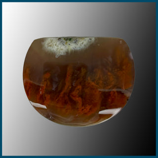 FLA123c Flame Agate Cabochon