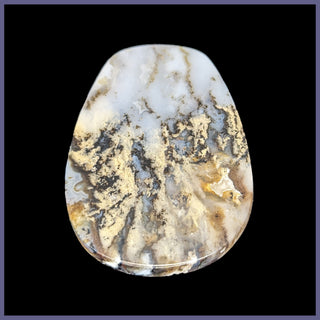 GYP180c Graveyard Pt. Plume Agate Cabochon