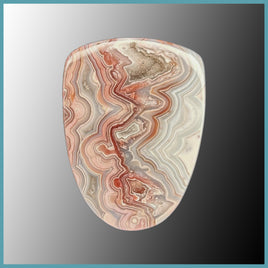REL567c Red Lace Agate Cabochon