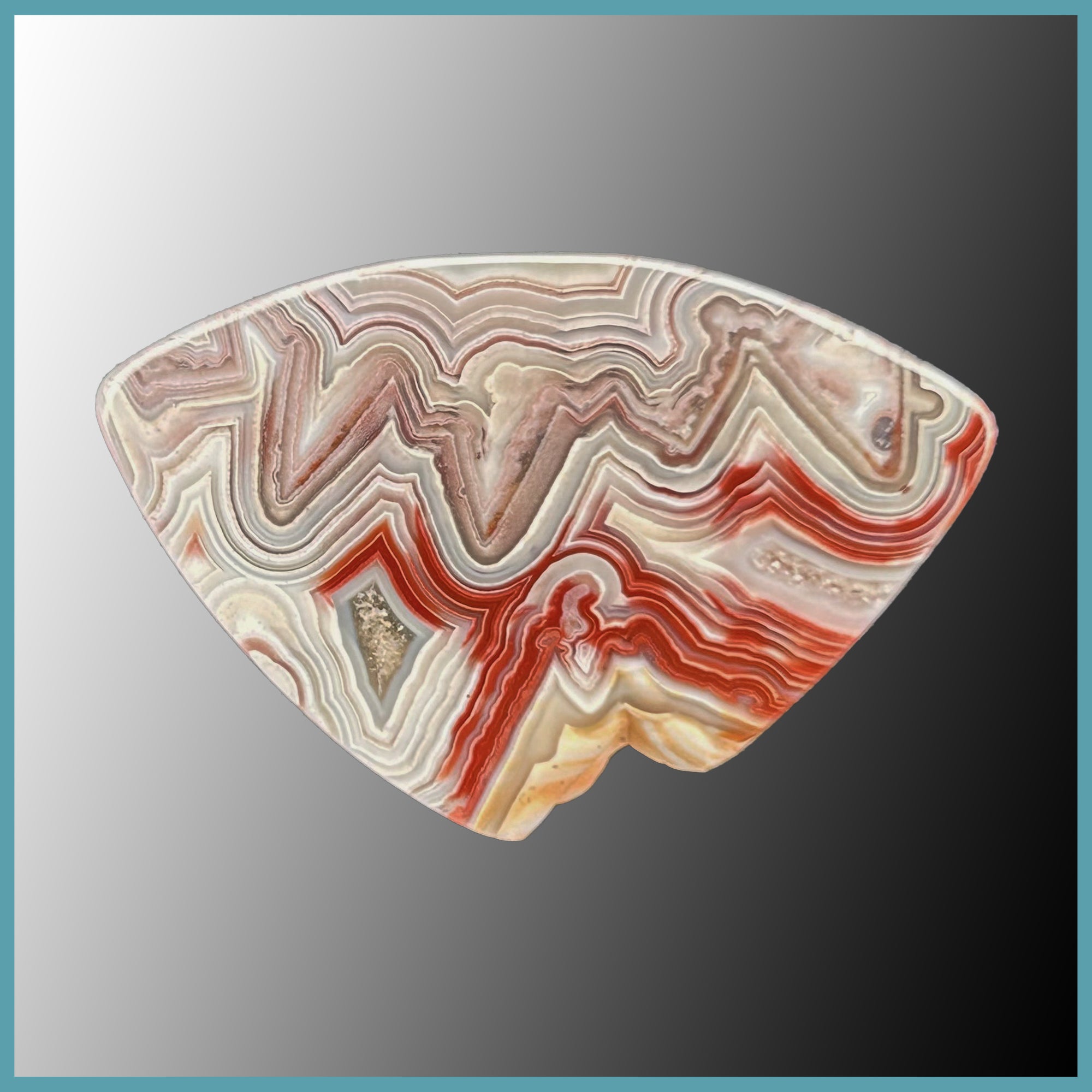 REL576c Laguna Lace Agate Cabochon| The Gem Shop, Inc.