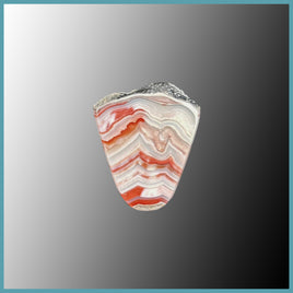 REL578c Red Lace Agate Cabochon