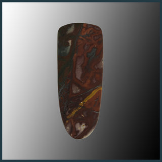 RGB110c Red and Green Blanket Jasper Cabochon