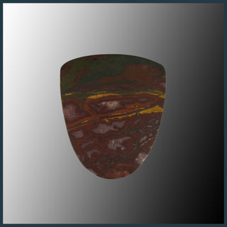 RGB114c Red and Green Blanket Jasper Cabochon