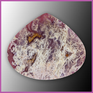 AGN1232c Agua Nueva Agate and Thulite Cabochon